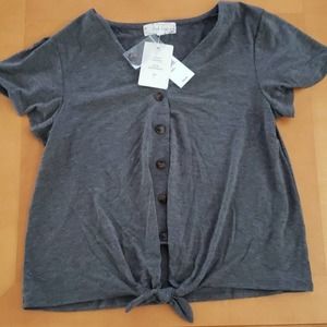 NWT Pink Rose Cropped Top